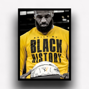 Quadro Decorativo LeBron james "Black History"