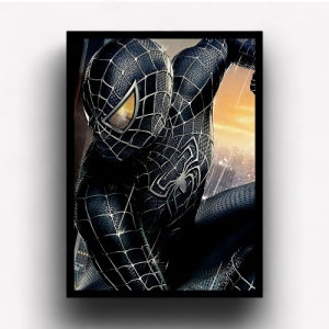Quadro Decorativo Homem Aranha "Black"