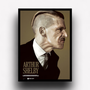 Quadro Decorativo Arthur Shelby "Peaky Blinders"