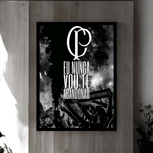Quadro Decorativo Corinthians "Nunca Vou te abandonar" - Imagem 2