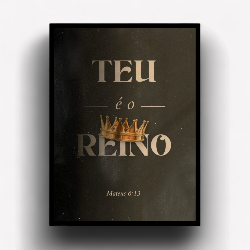 Quadro Decorativo "Mateus 6:13"