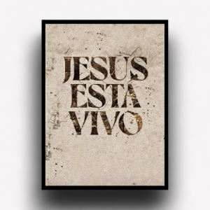 Quadro Decorativo "Jesus está vivo"