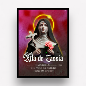 Quadro Decorativo "Santa Rita de Cassia"