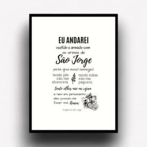 Quadro Decorativo "São Jorge"