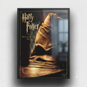 Quadro Decorativo Chapéu seletor "Harry Potter"
