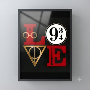 Quadro Decorativo Harry Potter "Love"