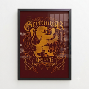 Quadro Decorativo Grifinória "Harry Potter"