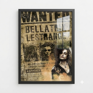 Quadro Decorativo Bellatrix Lestrange "Harry Potter"