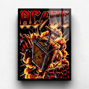 Quadro Decorativo "AC/DC"