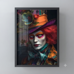 Quadro Decorativo "Chapeleiro Maluco"
