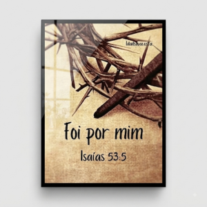 Quadro Decorativo "Isaias 53:5"