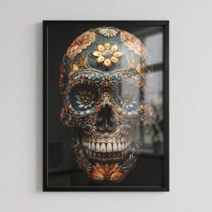 Quadro Decorativo "Caveira Mexicana Black"